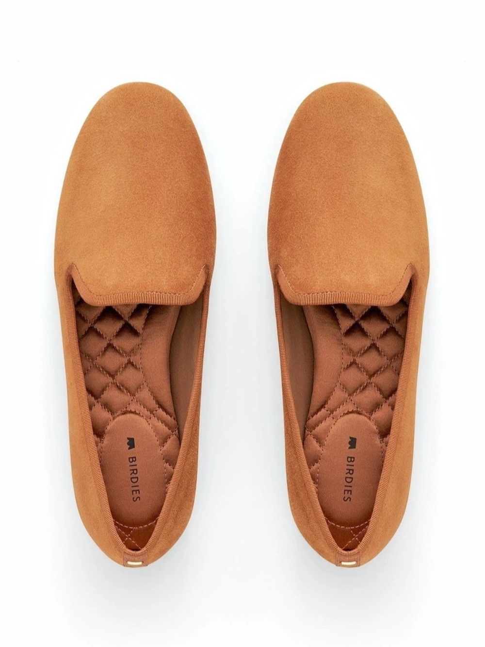 Birdies The Starling Flat Suede Loafers Brown US 8.5
